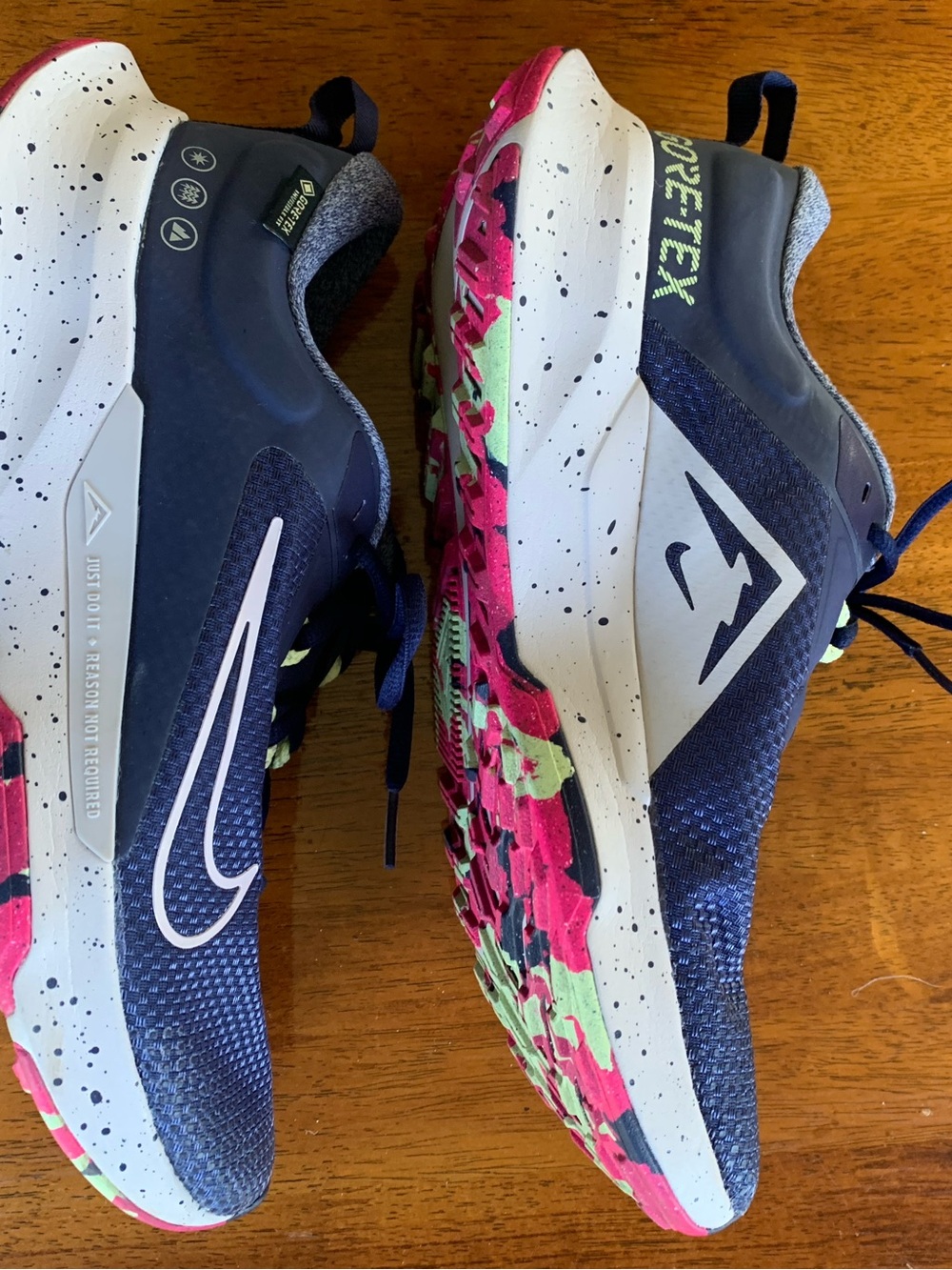 Nike women’s Bluish/Purple Trail Running Shoes with Lavender Swoosh
